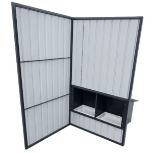 Inside view panel with coop attachment