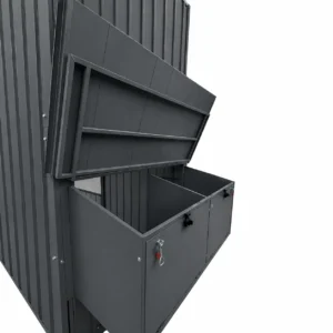 chicken coop attachment lid open