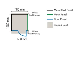 1x1 outdoor pet enclosure