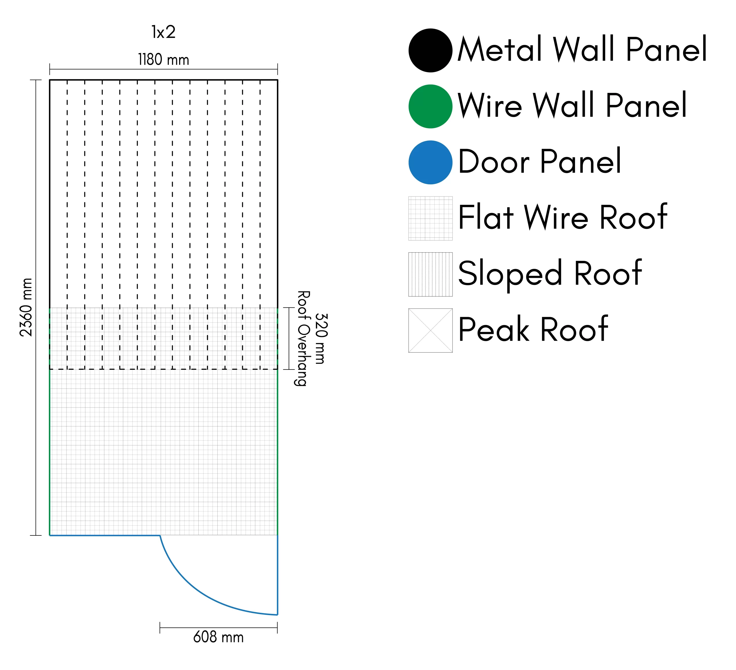 outdoor pet enclosure half insulated half wire roof