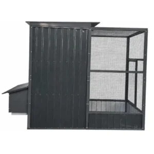 1x2A chicken coop enclosure side view
