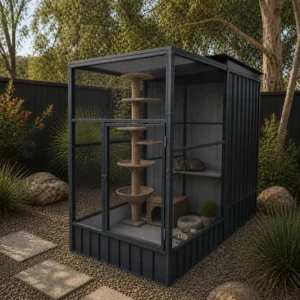 Ourdoor cat enclosure 118x241x220cm