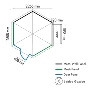 6 sided gazebo pet enclosure