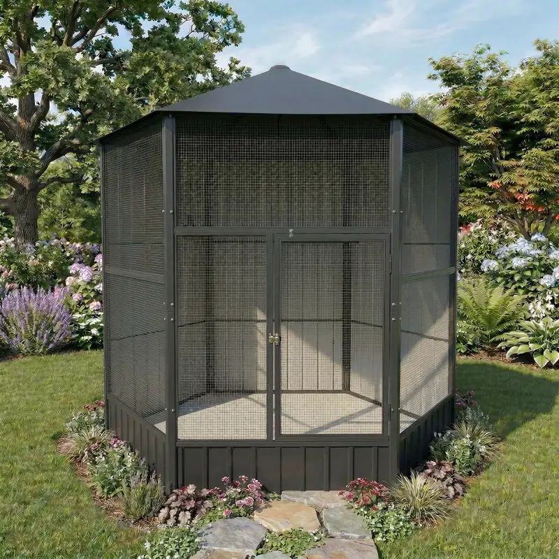 large bird aviary gazebo 6