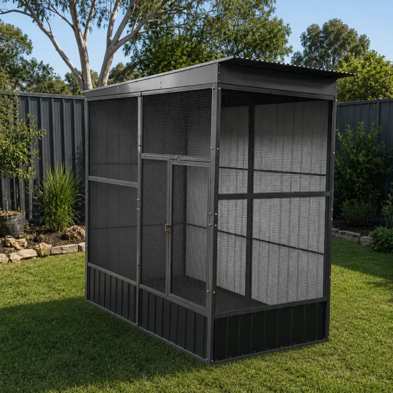 medium bird aviary 2x1