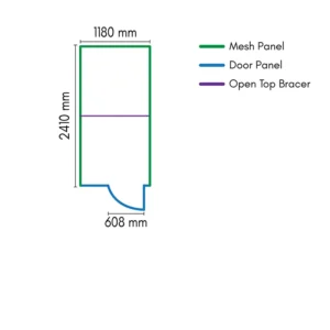 1x2 dog run floor plan