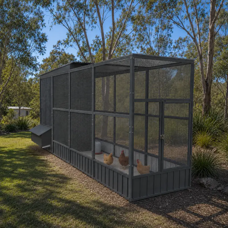 Extra large chicken coop enclosure