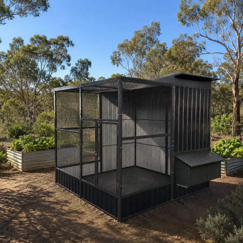 Chicken coop enclosure 2x2