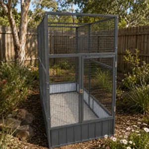 Medium open top dog enclosure 1x2