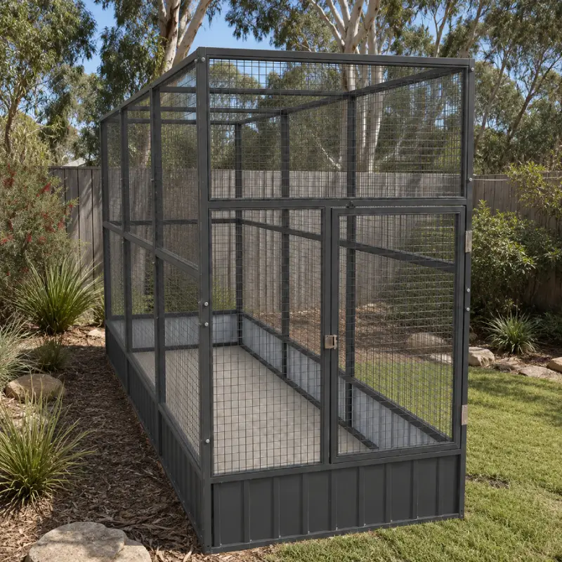 Open top dog enclosure 118 x 231cm